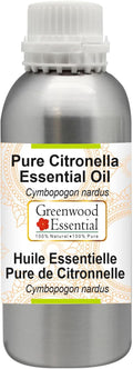 Greenwood Essential Pure Citronella Essential Oil (Cymbopogon nardus) Steam Distilled 300ml (10.1 oz)