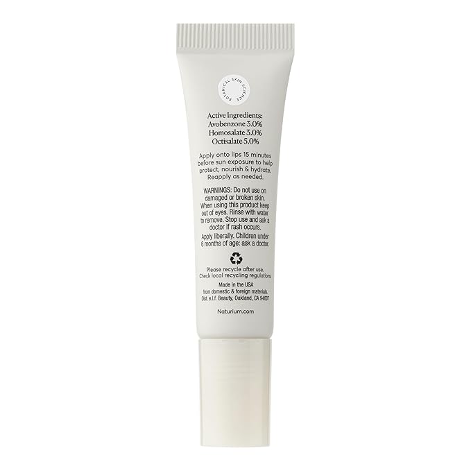 Naturium Phyto-Glow Lip Balm SPF 45 | Hydrating Gloss with Broad Spectrum Sunscreen | 0.34 FL OZ / 10 mL, Clear