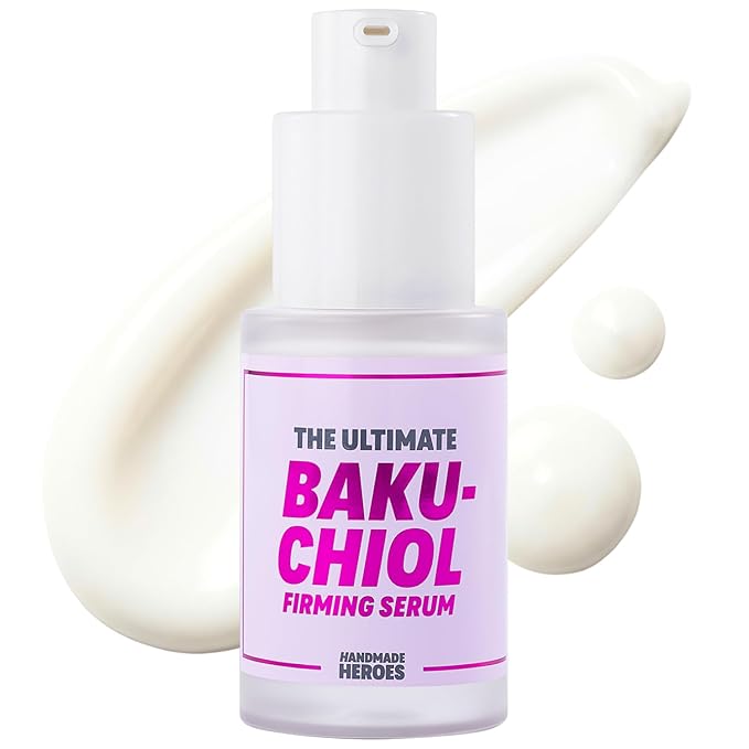 Handmade Heroes The Ultimate Bakuchiol Firming Face and Neck Lightweight Cream, Anti-Aging for Neck and Décolleté, Day & Night Face Cream - Moisturizing and Lifting