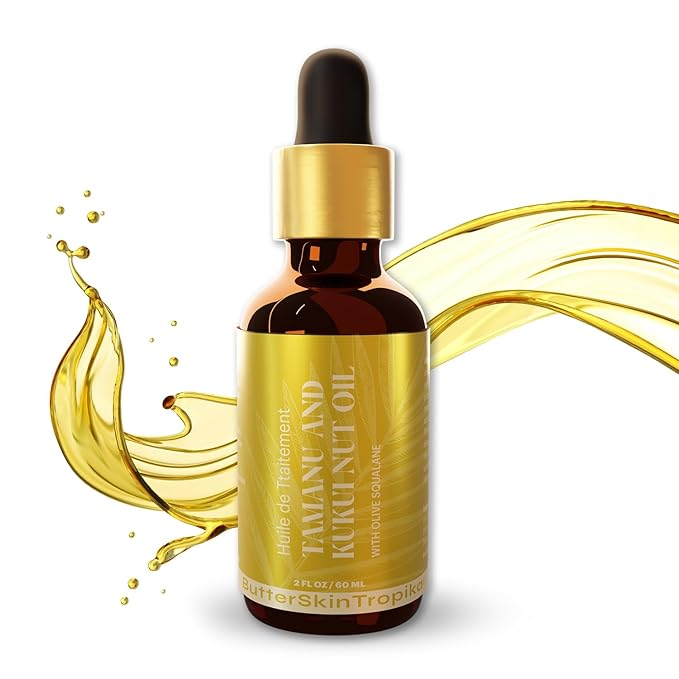Tamanu & Kukui Nut Oil with Squalane Oil For Face, Body & Hair | Cold-Pressed Oils for Skin Nourishment - Boosts Collagen Production