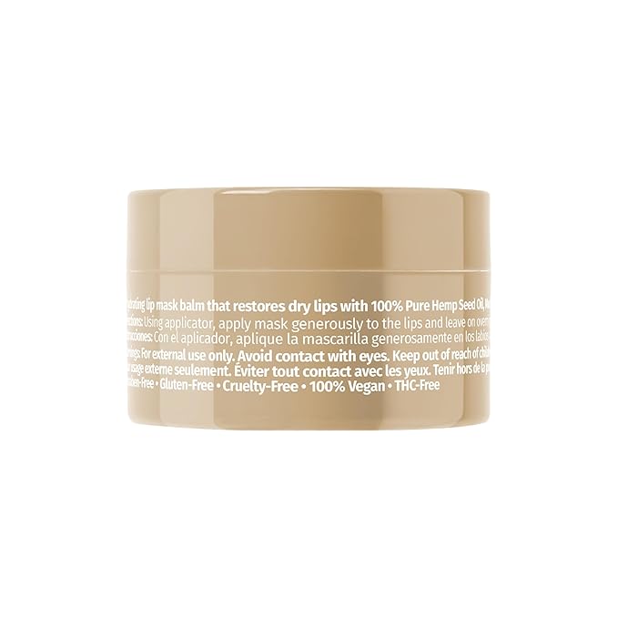 Hempz Hydrating Lip Sleeping Mask - Whipped Vanilla (.95 Oz.) | Overnight Hydrating Lip Balm for Dry Lips, Lip Repair, Chapped Lip Treatment & Nourishment for Women