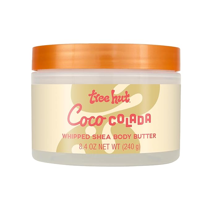 Tree Hut Coco Colada Whipped Shea Body Butter, Hydrating & Nourishing Body Lotion with Natural Oils, Moisturizer for Soft & Smooth Skin, 8.4 Oz