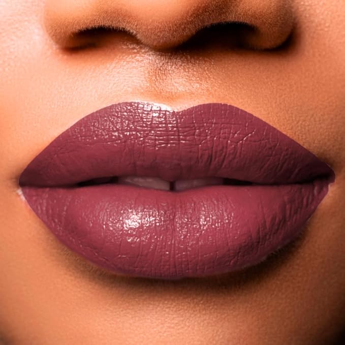 Honeybee Gardens Truly Natural Long Lasting Lipstick, Seduction, Neutral Rose Mauve, Naturally Hydrating & Nourishing, Vegan, Gluten-Free & Cruelty-Free, 0.13 oz / 3.8 g