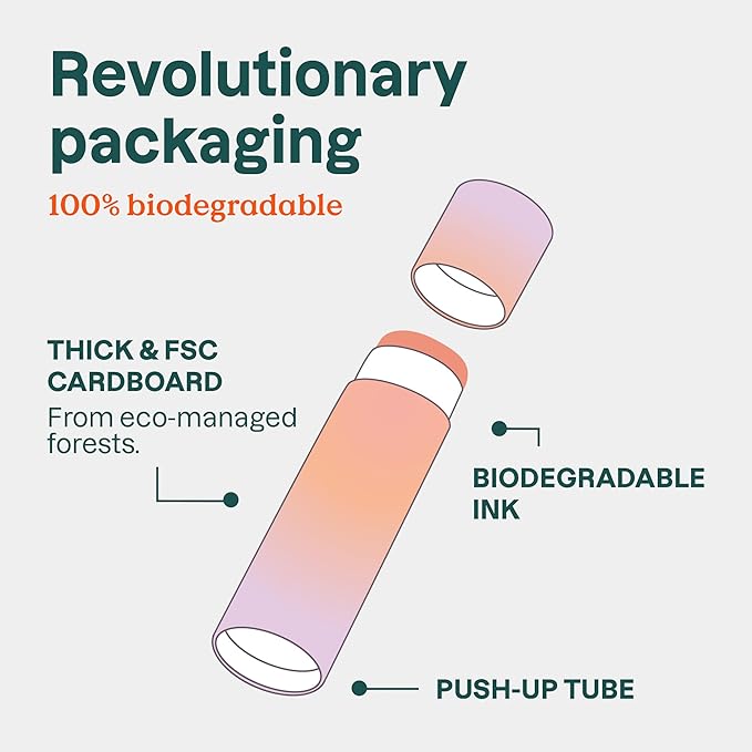 ATTITUDE Plastic-free Lip Balm with Sun Protection SPF 15, EWG Verified, Plant- and Mineral-Based Ingredients, Vegan and Cruelty-free, Coconut, 0.3 Oz