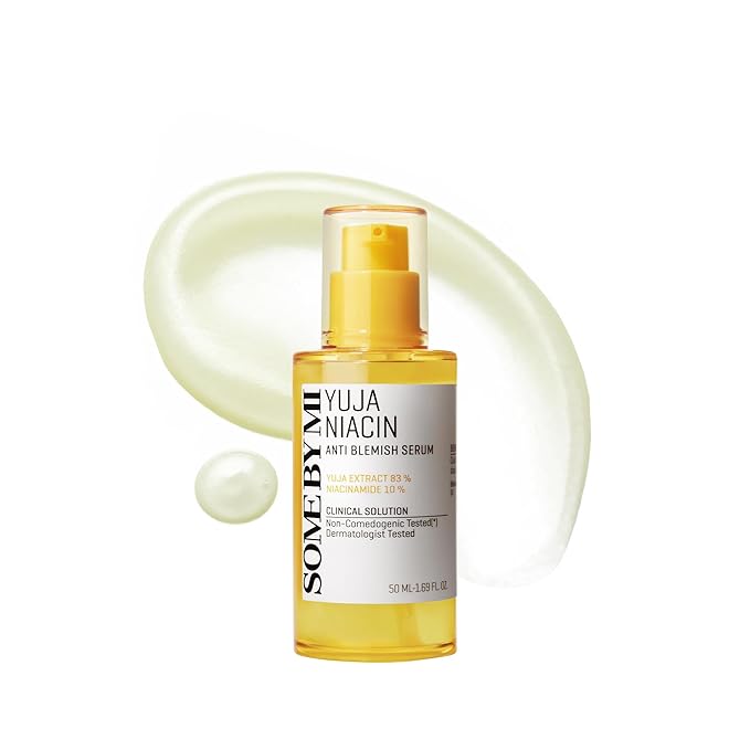 SOME BY MI Yuja Niacin Anti Blemish Serum – 1.69oz, 50ml – Korean 10% Niacinamide & Vitamin C Serum to Brighten Dull-Looking Skin – Dark Spot Remover for Pigmentation & Melasma – Korean Skin Care