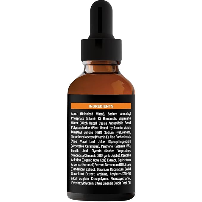 New York Biology Vitamin C Serum for Face with Hyaluronic Acid and 20% Vitamin C - 1 Fl oz – Moisturizing Anti Aging Face Serum for Dark Spots, Dark Circles, Fine Lines and Wrinkles