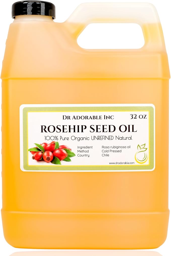 Dr Adorable - 32 oz - Rosehip Oil Unrefined - 100% Pure Natural Organic Cold Pressed