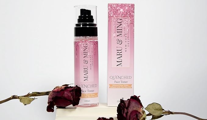 MARU & MING QUENCHED Mineral Rose Water, Teatree Oil & Witch Hazel Face Toner 3.38 oz. 1-Pack