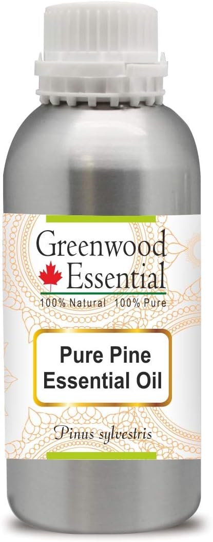 Greenwood Essential Pure Pine Essential Oil (Pinus sylvestris) Steam Distilled 300ml (10 oz)