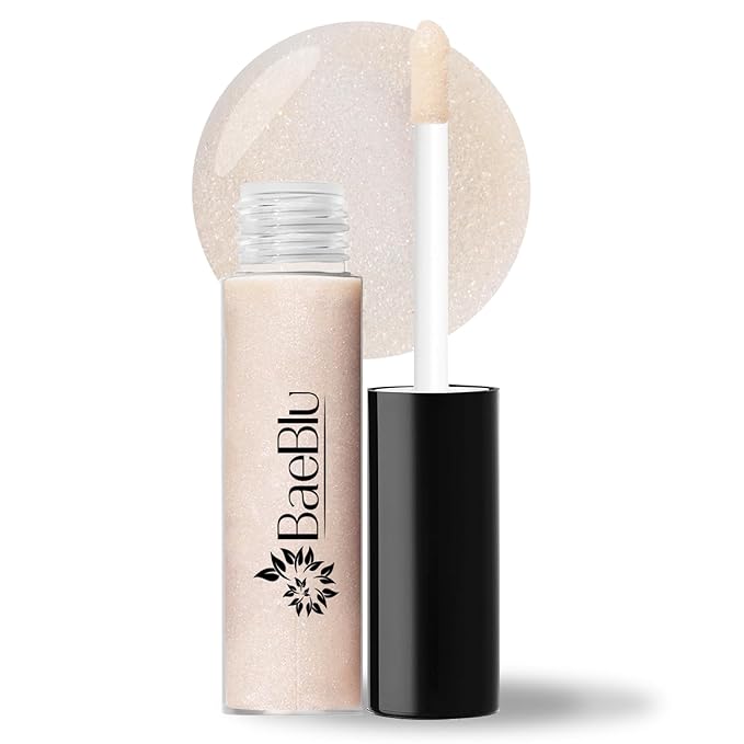 BaeBlu Organic Vegan Lip Gloss, 100% Natural Non-Toxic Moisturizing Ingredients, Lily