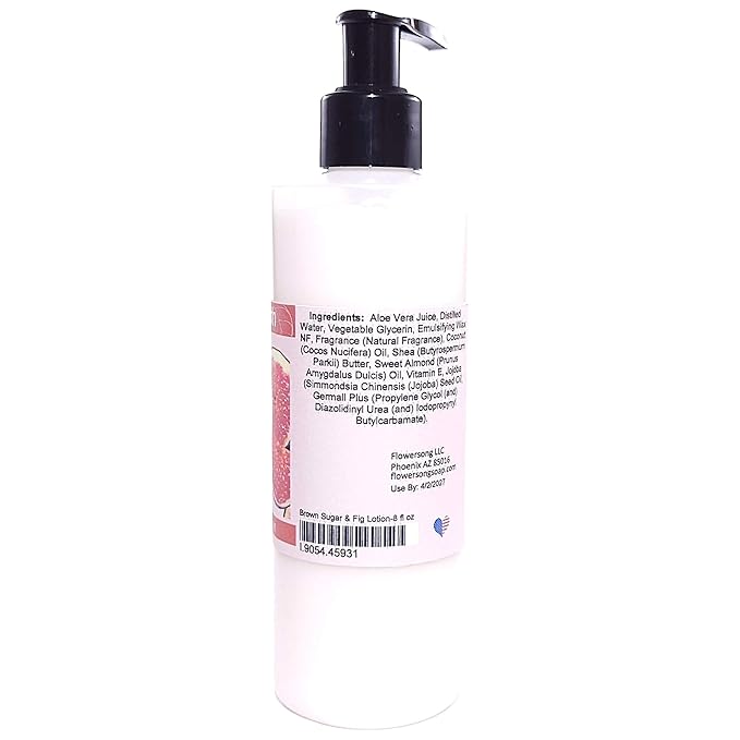 Blossom to Bath Brown Sugar & Fig Lotion (8 Ounce) - Natural Fragrance - Absorbs Quickly with a Rich Fruity Scent