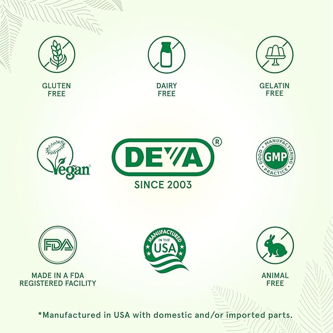 DEVA Vegan Sea Buckthorn Oil Capsules 2-Pack, Omega-7 Fatty Acids, Non-GMO, 90 Count Ea
