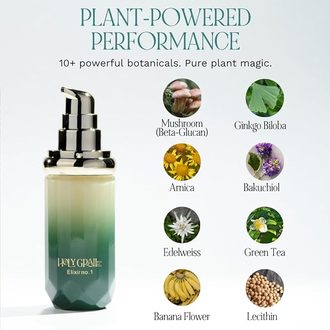 Elixir no. 1 – Face Serum with Peptides, Bakuchiol, Niacinamide & CoQ10 – 40 mL – Reduces Fine Lines, Firms, Brightens – Vegan, gentle ingredients, Clean, Sustainable