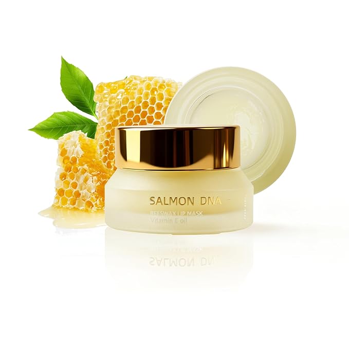PDRN Lip Sleeping Mask Glow Balm with Salmon PDRN & Collagen - Deep Hydration, Non-Sticky Overnight + Daily Lip Care, Moisture Lock for Dry, Chapped Lips