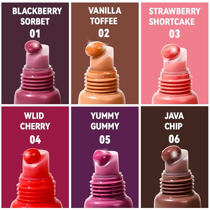 Light Gloss Tinted Buttery Lip Balm – Hydrating Lip Care with Nourishing Oils for Women’s Dry Lips, Natural Tint & Soft Gloss, Lip Plumper Moisture & Light Lip Stain Finish,Vegan #01Blackberry Sorbet