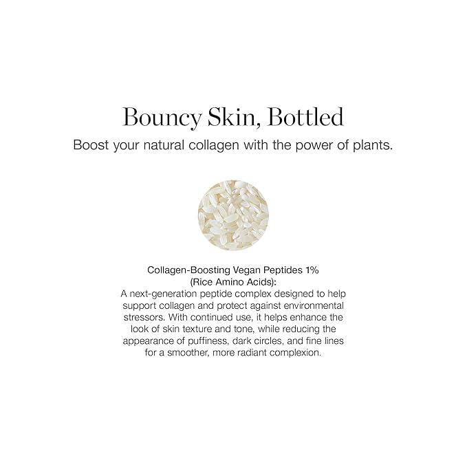 Ogee Vegan Collagen Boost Elixir - Peptides Serum for Face - Boosts Collagen Production By 150% - Certified Organic Firming & Smoothing Facial Serum, 15 ml