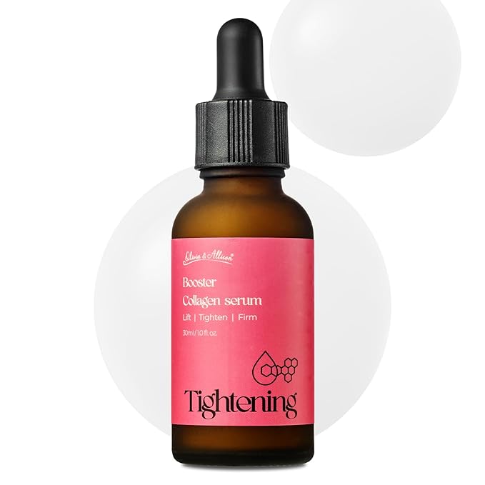 Olivia & Allison Hydrolyzed Collagen Serum 1.0 fl oz - With Panthenol + Hyaluronic Acid for Firming & Skin Barrier Support