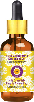 Deve Herbes Pure Clementine Essential Oil (Citrus Clementina) with Glass Dropper Steam Distilled 5ml (0.16 oz)