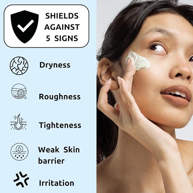 The Cura Team Moisturizing Cream for Face, Daily Hydration for Dry Sensitive Skin, with 5 Ceramides, Hyaluronic Acid & Beta Glucan, Fragrance Free, Non-Greasy, 6.76 fl oz
