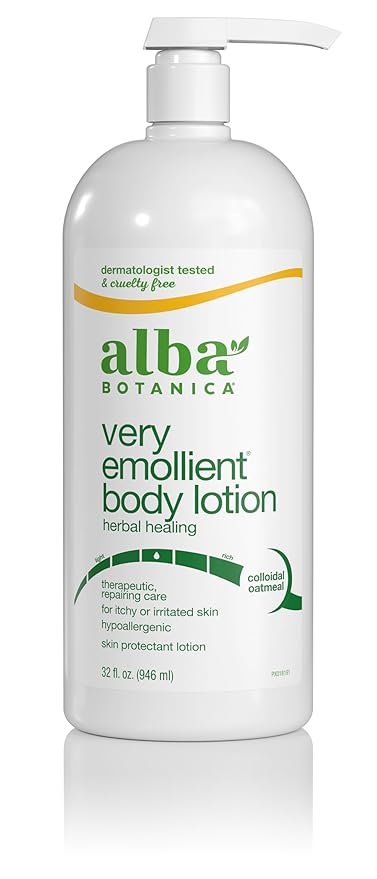 Alba Botanica Very Emollient Body Lotion, Herbal Healing, 32 Oz (Packaging May Vary)