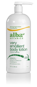 Alba Botanica Very Emollient Body Lotion, Herbal Healing, 32 Oz (Packaging May Vary)