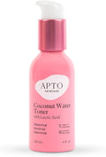 APTO Coconut Water Toner w/Lactic Acid: Daily Hydrating, Clarifying & Exfoliating Facial Toner for Skin That's Smooth, Fresh & Revitalized, 4 fl. oz.