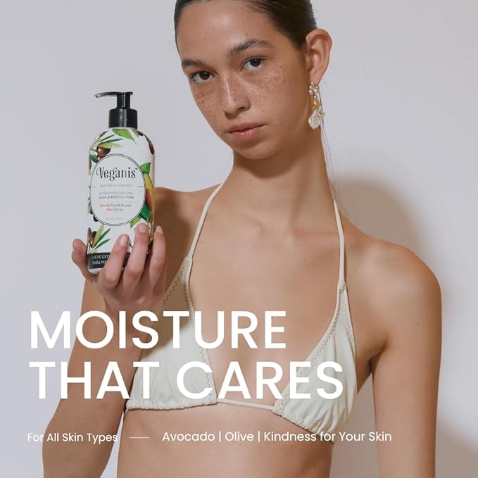 Body Lotion For Dry Skin – Nourishing & Hydrating Formula With Avocado & Organic Olive – Softening Moisturizer For Hands, Smooth & Soft Skin 17,6 Fl Oz