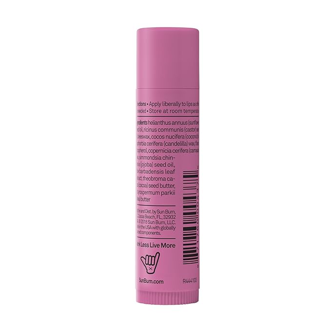 Sun Bum Cocobalm Groove Cherry - Hydrating Lip Balm With Coconut Oil and Aloe Vera - 0.15 oz Stick