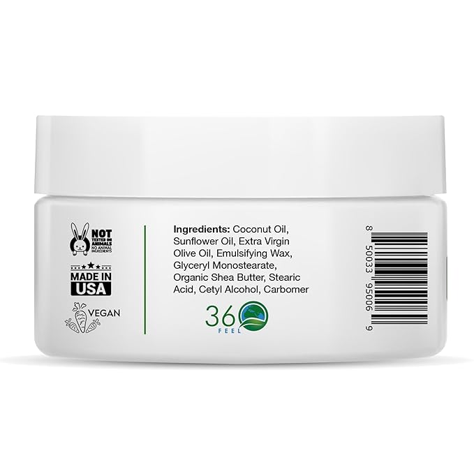 360Feel Patchouli Body Lotion - Hydrates with Coconut & Olive Oil, Plant-Based, Non-Greasy, Sensitive Skin, All Day Use