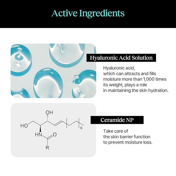 CLIV Multi Hyaluronic Hydrating Ampoule | 85% Hyaluronic Acid, 8-Layer Hydration, Ceramides & Panthenol for Deep Moisture Care | Korean Skincare Nourishing Serum | 1.01 Fl Oz (Pack of 1)