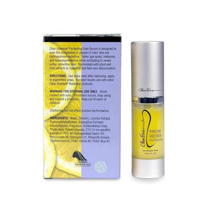 Clear Essence Lemon Plus Vitamin C Serum for Face 0.5oz – Hydroquinone-Free Brightening Serum, Dark Spot Corrector, Skin Lightening for Hyperpigmentation, Even Skin Tone & Glowing Complexion