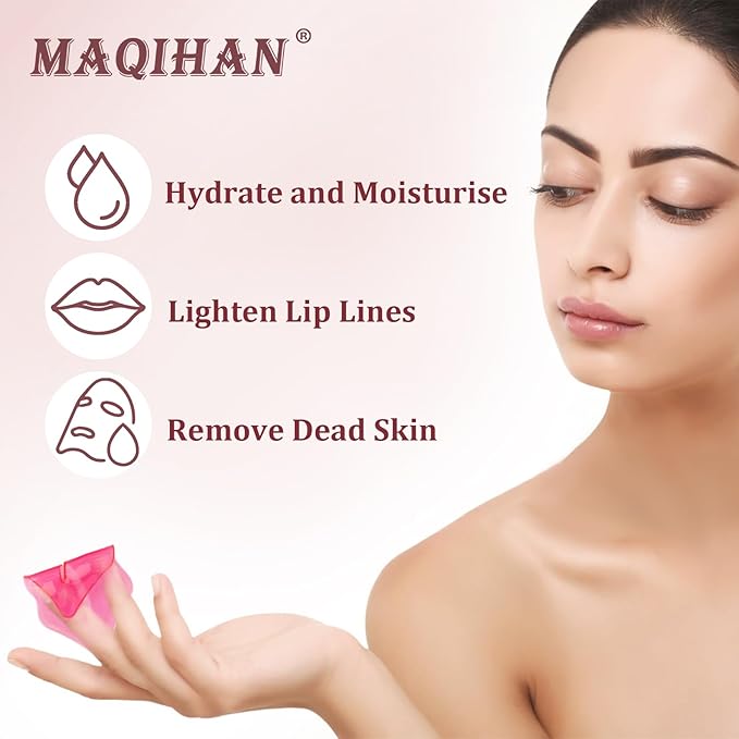Lip Mask 30PCS Collagen Lip Masks Overnight: Hydrating Moisturizing Lip Mask Sheet Pack Bulk with Hydrogel Crystal Gold Essence - Lip Sleeping Mask for Dry Cracked Lips Women Spa Party Favors
