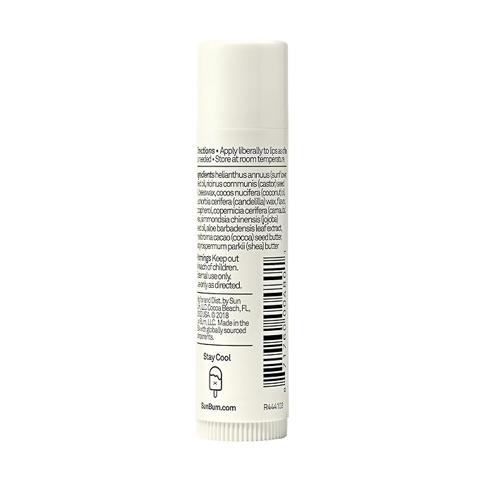 Sun Bum Cocobalm Piña Colada - Hydrating Lip Balm with Coconut Oil and Aloe Vera - 0.15 oz Stick