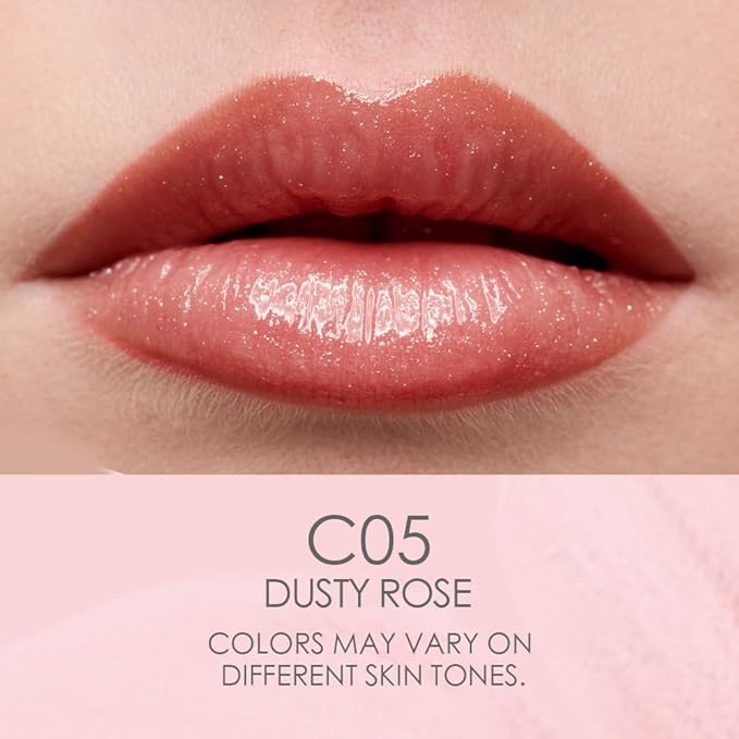 CATKIN Lip Balm Color Tinted Lip Stain Ultra Hydrating Moistrurizer Lip Care with Vitamin E Nourishing For Cracked & Dry Lips 0.12 oz C05 Dusty Rose