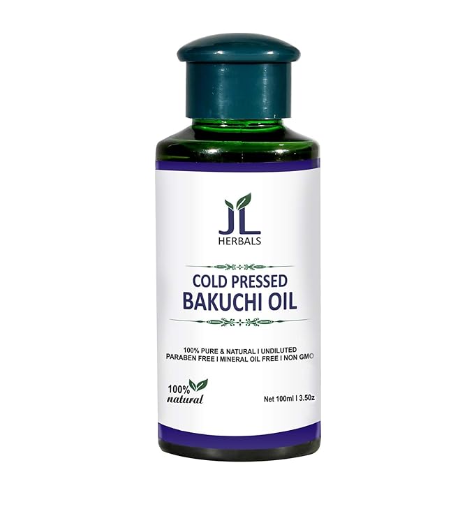 JL Herbals Bakuchi Oil 100ml (3.5 fl.oz) | Babchi | Psoralea corylifolia | 100% Pure & Undiluted | Cold Pressed | for External USE ONLY | USE After Dilution