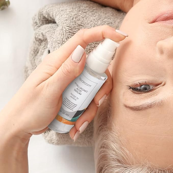 Sparoom Hyaluronic Acid Serum 1 oz, Anti-Aging Facial Serum, Hydrating, 100% Pure Hydrating Hyaluronic Acid, Paraben Free, Oil Free, Non-Comedogenic