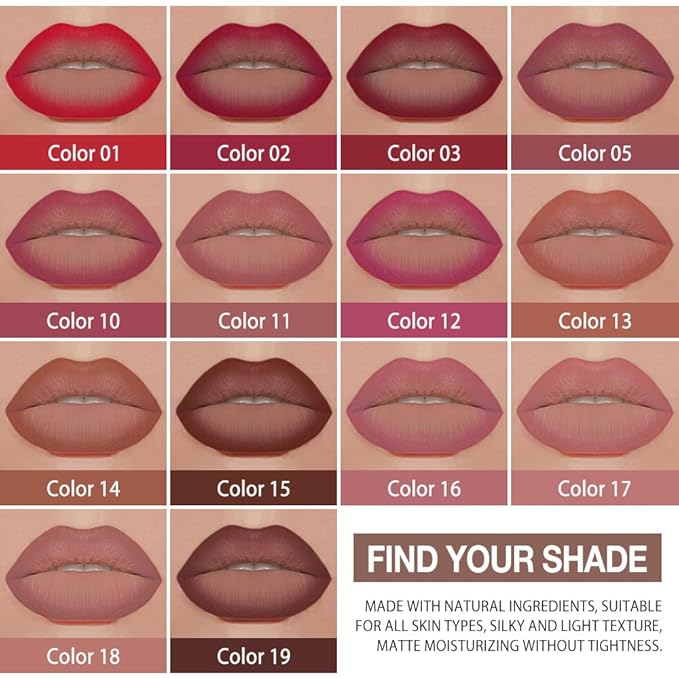 Kaely Chestnut Rose Gradient Matte Lipstick Lip Liner Pencil for Women, 2in1 Flawless Contour Gradual Ombre Effect Lip Pencil Makeup Waterproof, labiales mate 24 horas originales, 11