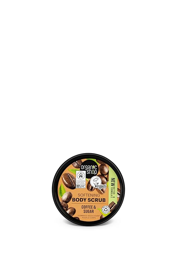 Organic Shop Body Scrub Natural Brazilian Coffee and Sugar 250 ml/8.5 Fl Oz (Pack of 1)