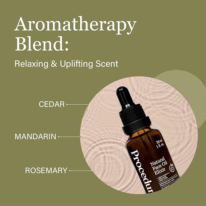 Hydrating & Anti-Aging Face Oil with 10 Natural Oils .Vegan Facial Oil for Glowing Skin & Gua Sha Massage (30 ml / 1 fl oz)