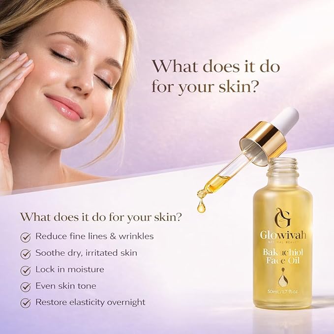 BAKUCHIOL OIL Rejuvenating Botanical Elixir with Bakuchiol Anti Aging Facial Oil with Jojoba, Rosehip & Squalane, Natural Retinol Alternative for Wrinkles, Dark Spots, Dry Skin Hydration & Glow