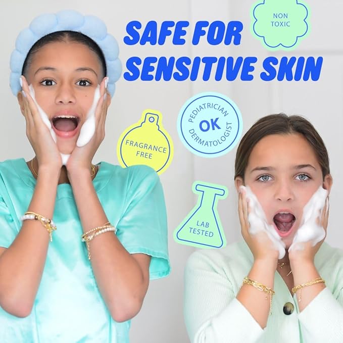 Pipa Skincare Clean Start Bundle for Kids & Tweens – Glow Go Mist, Smooth Operator Moisturizer, and Squeaky Clean Cleanser for Gentle, Hydrating, and Effective Daily Skincare - Kids Skin Care Gift Set