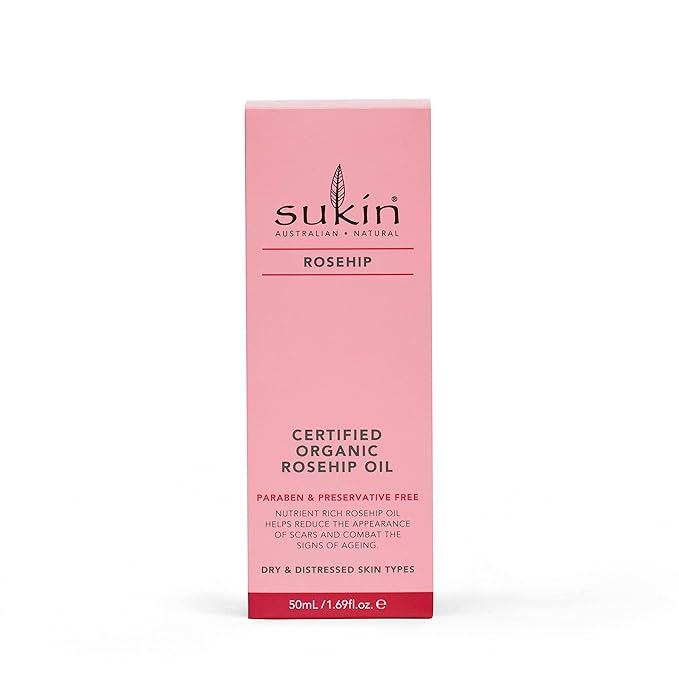 Sukin Certified Organic Rosehip Oil, 1.69 Ounces