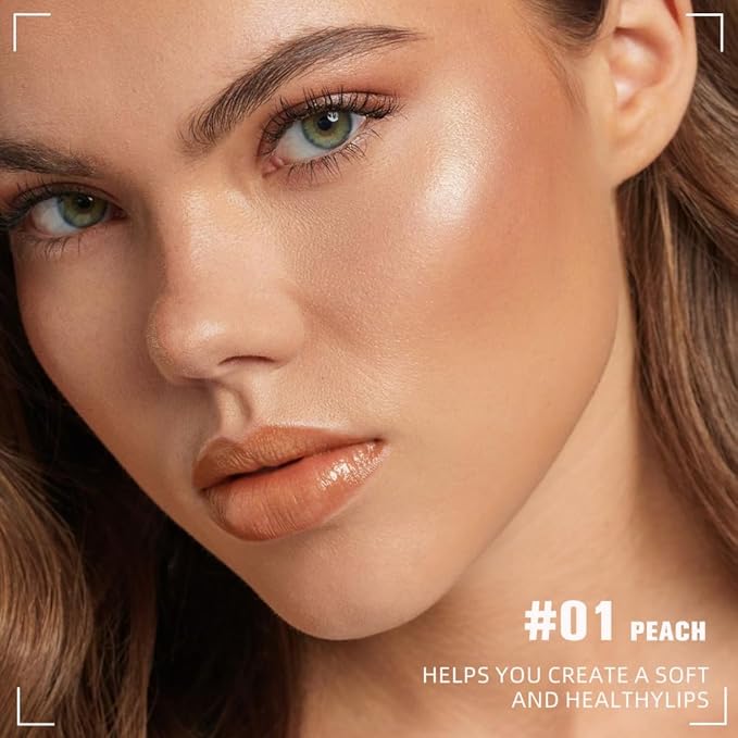 FeiCuiYun Lip Sleeping Mask, Moisturization and Antioxidants, Nourish, Hydrate, Flaky, Dry Lips (01#Yellow peach)