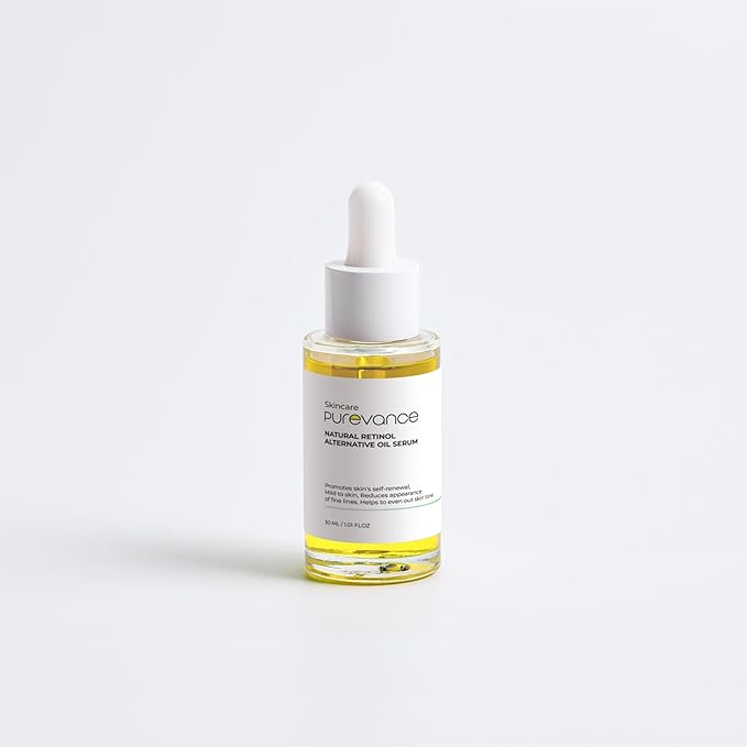 Purevance Natural Retinol Alternative Oil Serum, 1 fl oz, Vegan, Organic Certified