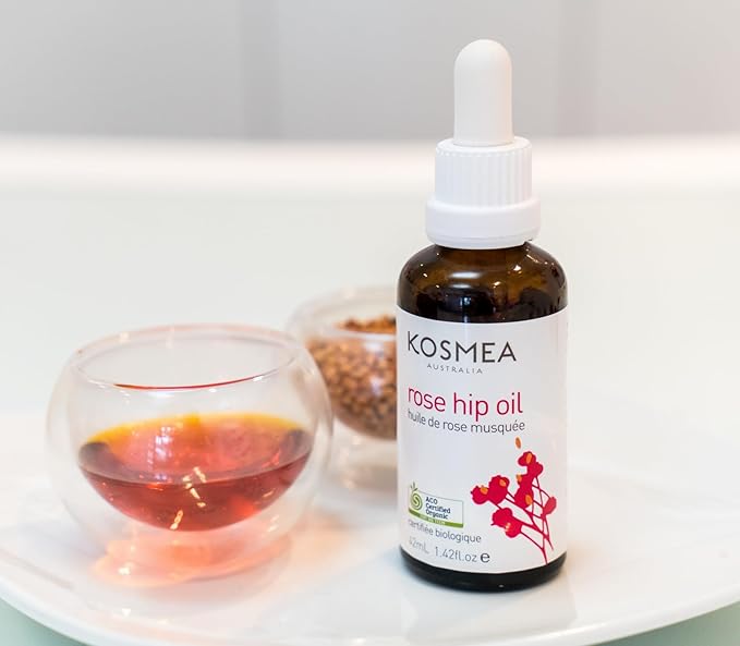 Kosmea Rosehip Oil – Sustainably Harvested, Anti-Aging Benefits for Face & Body – Premium Quality Oil Using the Entire Fruit, Seed & Skin - 1.42 fl oz