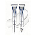 Vegan Collagen Eye Cream with Cooling Roller - Peptide & Triple Hyaluronic Acid Gel Serum to Reduce Dark Circles, Fine Lines & Puffiness, Improve Elasticity, Nourish Under Eye Area