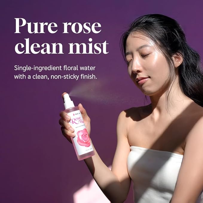 Well's Oil Rosewater Face & Hair Mist Spray (8 fl oz / 236 mL) | Floral Rosewater Hydrosol | Alcohol-Free