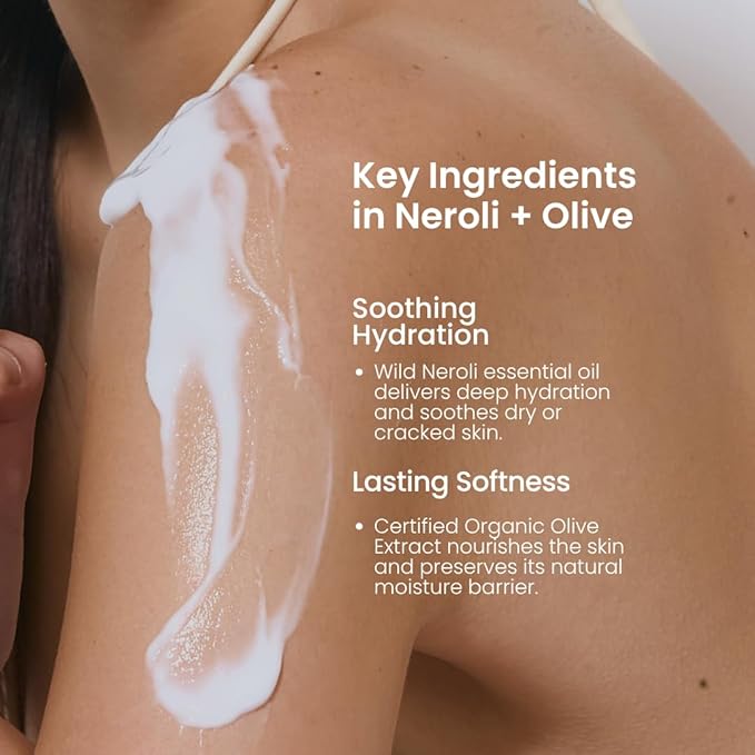 Body Lotion for Dry Skin – Nourishing & Hydrating Formula with Wild Neroli & Organic Olive – Softening Moisturizer For Hands, Smooth & Soft Skin 17,6 Fl Oz