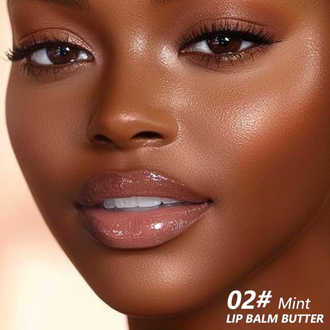 FeiCuiYun Summer Lip Butter Lip Balm, Ultra-Hydrating Natural Vegan Lip Balm, Sheer-Tinted Shine & Hydration, Soothes & Softens Dry Lips Skincare, Bálsamo labial hidratante #2 Mint