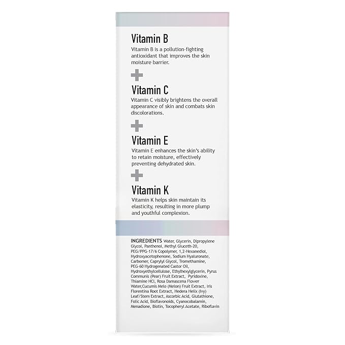 Clara’s New York 95% Natural Multi Vitamin Facial Serum with Vitamin E – Hydrating & Antioxidant Face Serum for Healthy, Glowing Skin – Made in USA 30ml / 1 Fl Oz